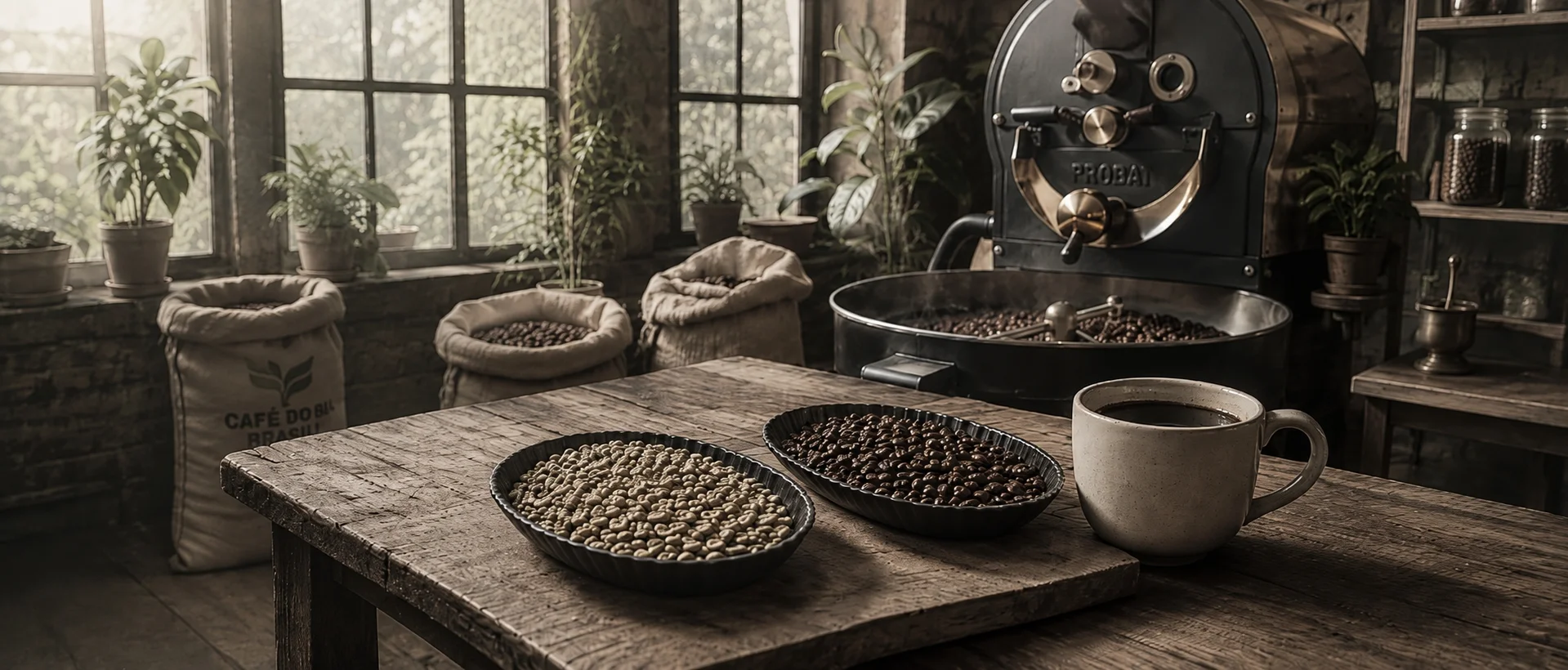 Paisagem de lavoura de café, origem do Ben Cafés Especiais